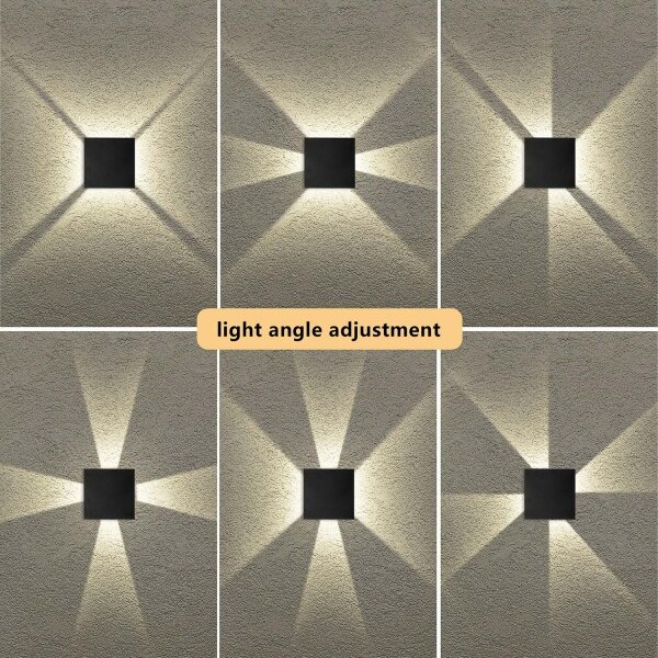 Brilagi - Applique da parete per esterni a LED QUADRAY LED/4W/230V nero IP65