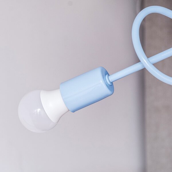 Plafoniera OXFORD 3xE27/15W/230V blu