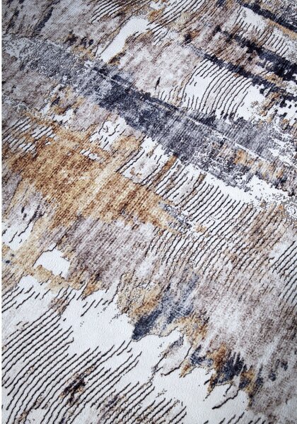 Tappeto grigio chiaro 160x230 cm Malard Anthracite Gold - Elle Decoration