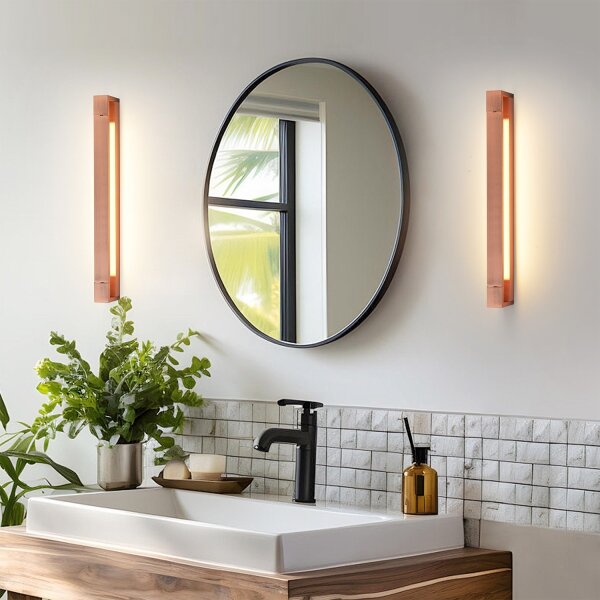 Brilagi-LED Illuminazione LED per specchio da bagno AQUA LINE LED/18W/230V 60 cm IP44 bronzo