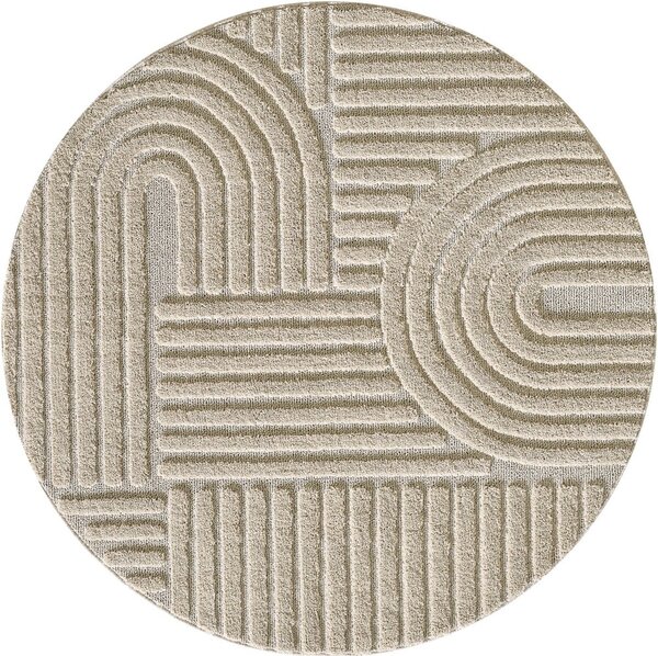 Tappeto rotondo beige ø 80 cm Art - Ayyildiz Carpets