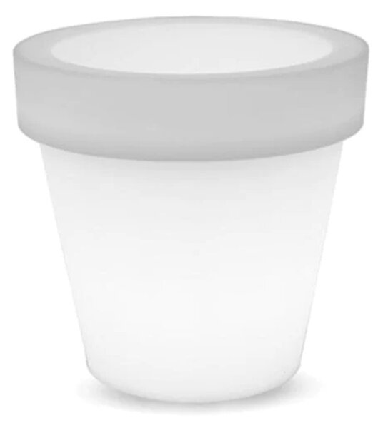 Vaso Led luminoso decorativo da giardino 1W RGBW 35,5×32,5 cm IP54 a batteria 1 lampada V-TAC