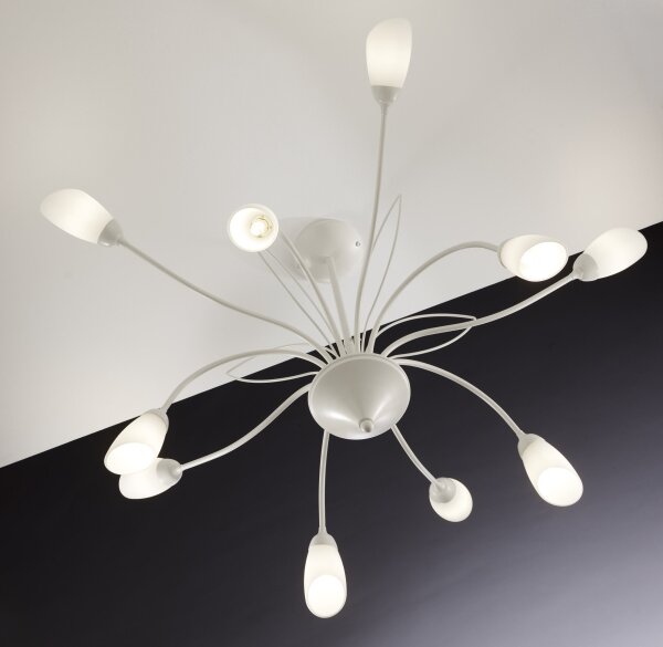 Jupiter 2061 - Lampadario su asta GLORIOSA 10xG9/14W/230V colore crema