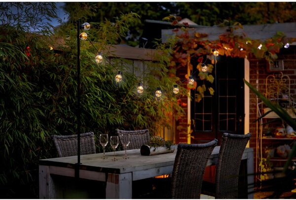 Catena luminosa solare numero di lampadine 10 pezzi lunghezza 220 cm - Esschert Design