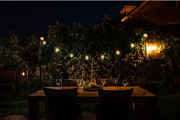 Catena luminosa solare numero di lampadine 10 pezzi lunghezza 220 cm - Esschert Design