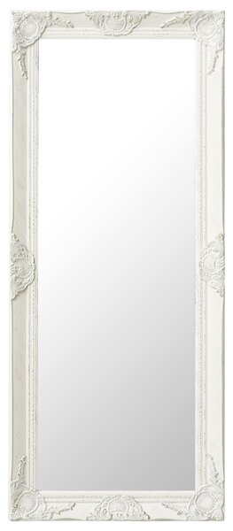 Specchio Da Parete Barocco Tanja 50x150 Cm - Cornice In Legno Dorato A Foglie