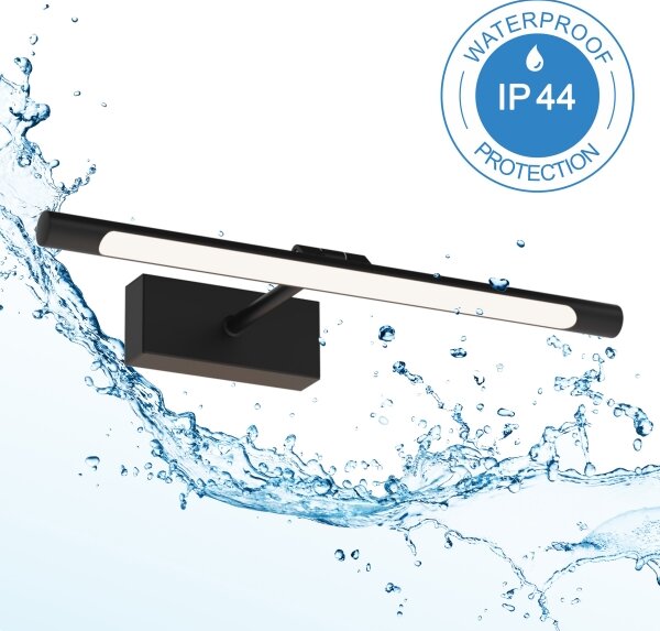 Illuminazione LED per specchio da bagno MIRROR LED/6W/230V 4000K IP44 40 cm nero