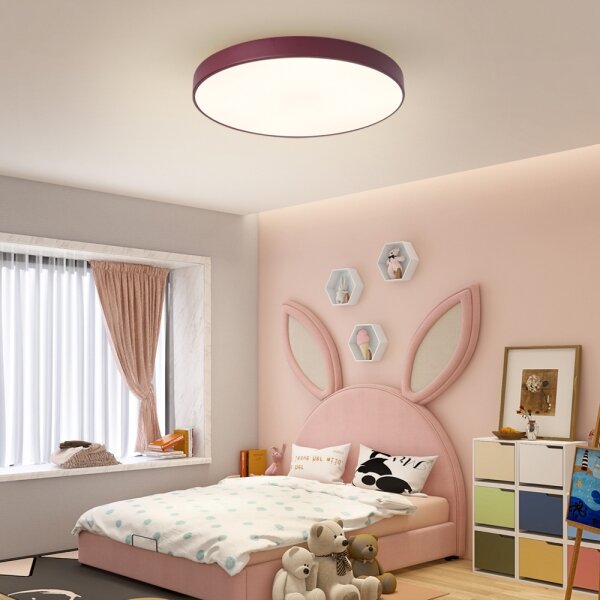 Brilagi-LED Dimmerabile lampada da soffitto POOL LED/60W/230V 3000-6000K 60 cm bordeaux+telecomando