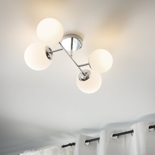 Brilagi - Plafoniera MALONY 4xE14/20W/230V cromo lucido