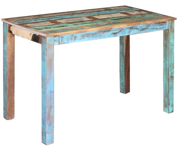 Tavolo da Pranzo in Legno Massello Recuperato 115x60x76 cm