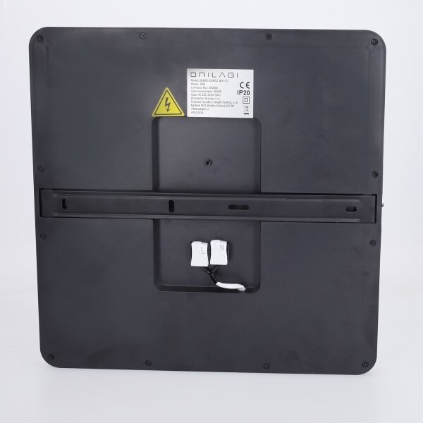 Brilagi - Plafoniera LED ESTELA SQUARE LED/24W/230V 31x31 cm nera