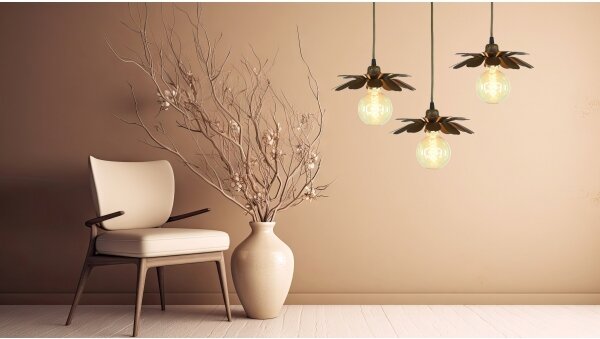 Bohemia-Design - Lampada a sospensione con cavo 1xE27/60W/230V bronzo