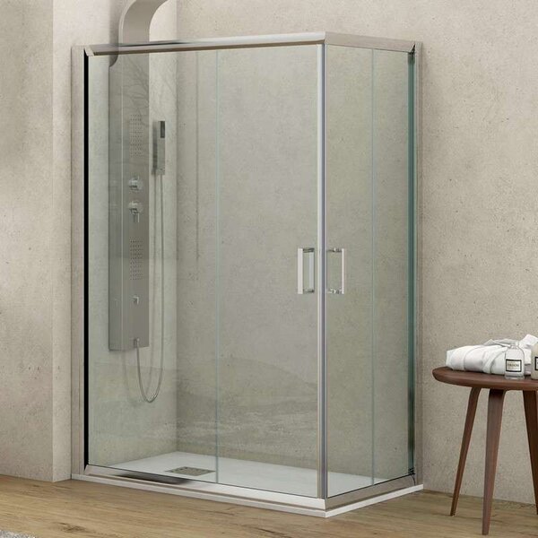 Box doccia 120x90 cm cristallo trasparente altezza 180cm K410 - KAMALU