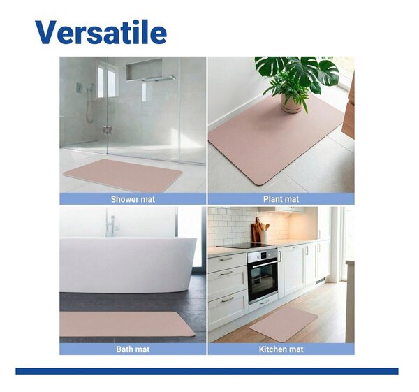 Tappetino per il bagno beige in tessuto 40x60 cm Ecru – Wenko