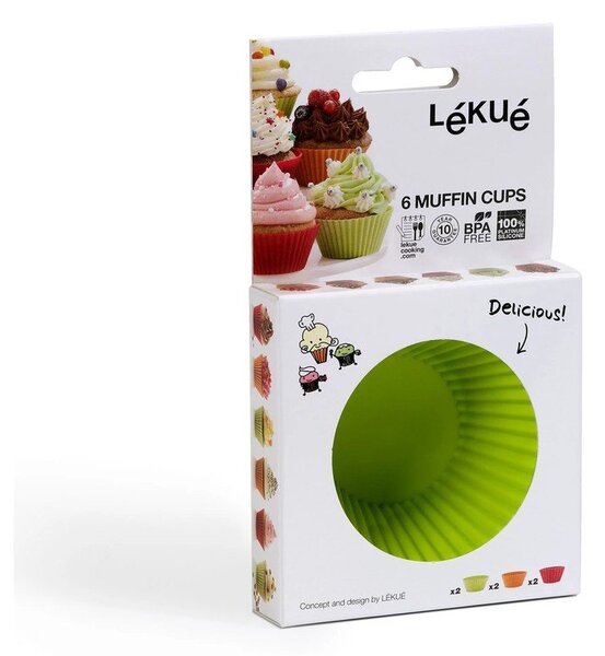 Set di stampini per muffin in silicone 12 pz ø 7 cm – Lékué