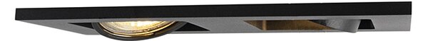 Faretto da incasso moderno Smart nero incl. 2 Wifi GU10 - Qure