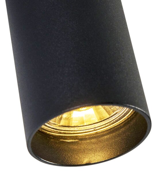 Faretto moderno intelligente nero con WiFi GU10 - Tuba