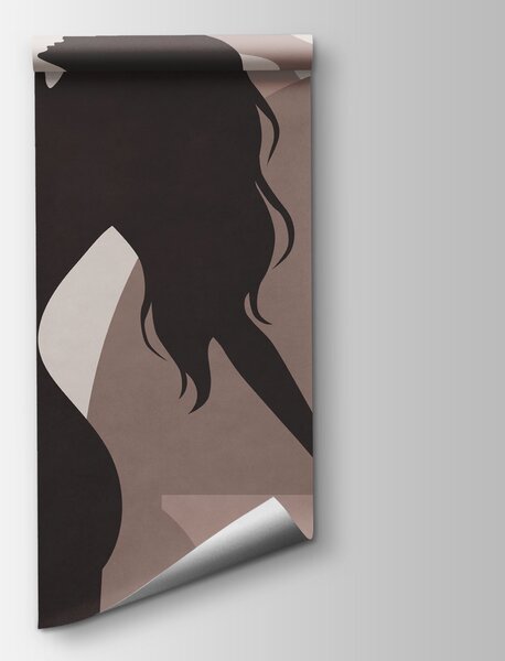 Carta da parati Silhouette eleganti in un paesaggio sereno, Carta da parati lastrazione, Carta da parati popolare, t00939v2 - Tapeko.it