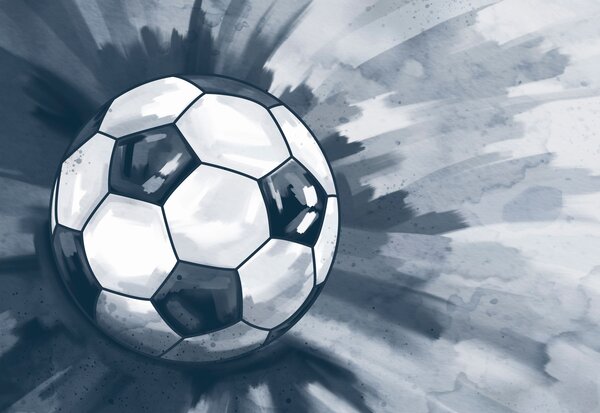 Carta da parati Pallone da calcio in volo, Carta da parati Calcio, Carta da parati popolare, t00940v2 - Tapeko.it