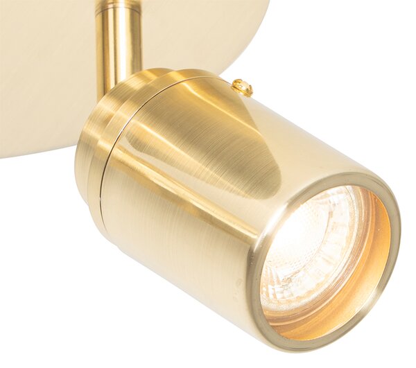 Faretto da bagno moderno ottone 2 luci IP44 - Ducha