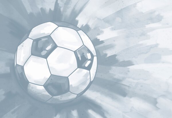 Carta da parati Pallone da calcio in volo, Carta da parati Calcio, Carta da parati popolare, t00940v1 - Tapeko.it
