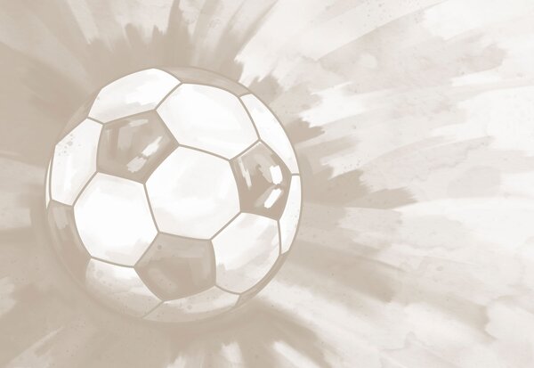 Carta da parati Pallone da calcio in volo, Carta da parati Calcio, Carta da parati popolare, t00940v3 - Tapeko.it