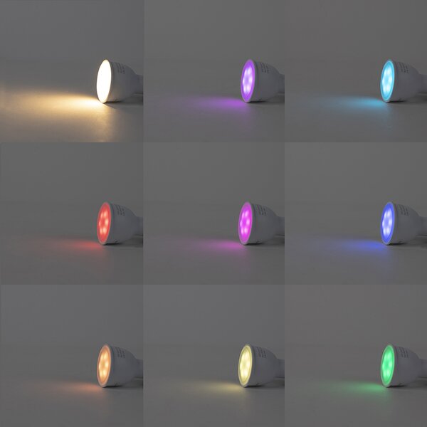Lampada a sospensione di design nera con sorgente luminosa WiFi GU10 - Tuba Small