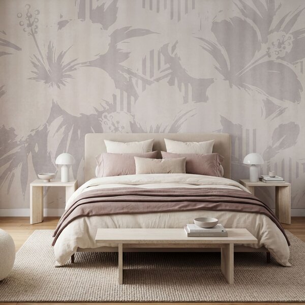 Carta da parati - Motivi floreali delicati per ambienti sereni, Carta da parati Floreale, Carta da parati popolare, t00949 - Tapeko.it