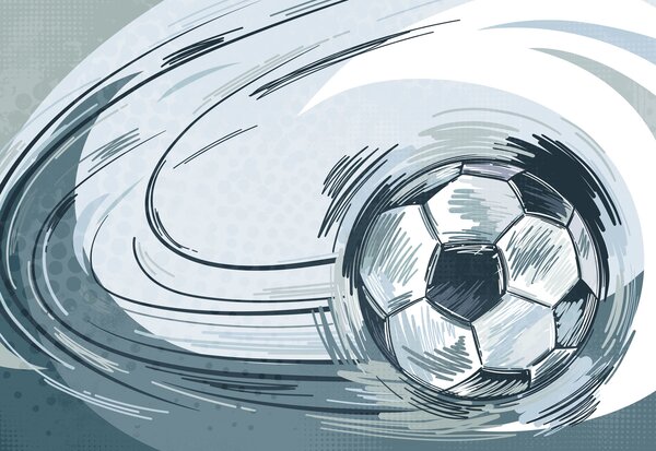 Carta da parati Pallone da calcio in un tornado, Carta da parati lastrazione, Carta da parati popolare, t00954v1 - Tapeko.it