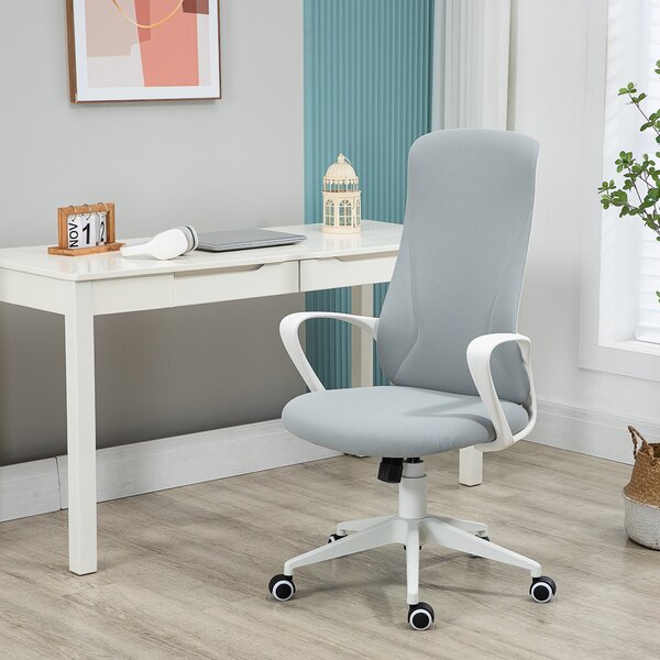 Vinsetto Sedia da Ufficio Ergonomica con Altezza Regolabile e Funzione di Inclinazione, 62x56x110-119.5 cm|Aosom