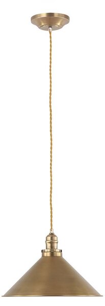 Sospensione Industrial Nordica Provence Acciaio Ottone Antico 1 Luce E27