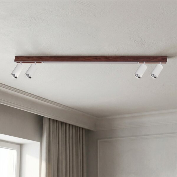 Brilagi - Faretto LED SELE 4xGU10/30W/230V + LED/25W bianco/decor rovere