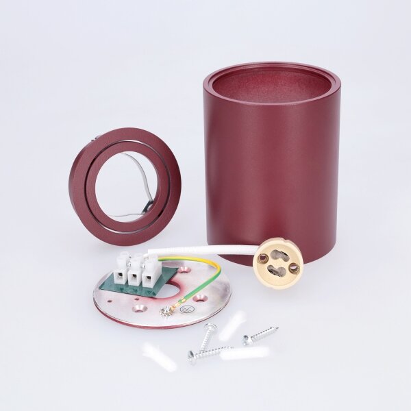 Brilagi - Faretto MIA 1xGU10/30W/230V 100x80 mm bordeaux