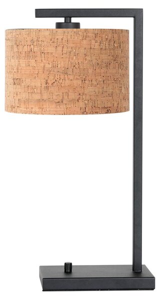 Lampada da tavolo - naturale nero - Stang - metallo tessile - lampada da comodino - E27 - 4355ZW - Steinhauer