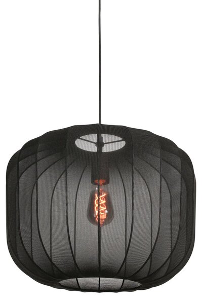 Lampada a sospensione - nero - Sable - metallo tessile - Ø 45cm - E27 - 4191ZW - Anne Lighting