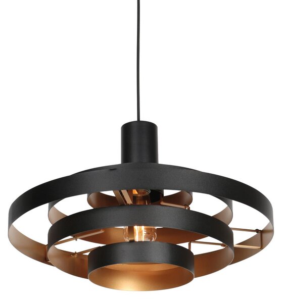 Lampada a sospensione - nero - Halo Cirque - plastica metallo - Ø 50cm - E27 - 4217ZW - Steinhauer