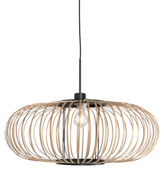 Lampada a sospensione - naturale - Silva - bambù metallo - Ø 60cm - E27 - 4480ZW - Steinhauer