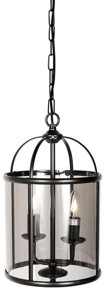 Lampada a sospensione - nero - Pimpernel - vetro metallo - Ø 23cm - E14 - 5971ZW - Steinhauer