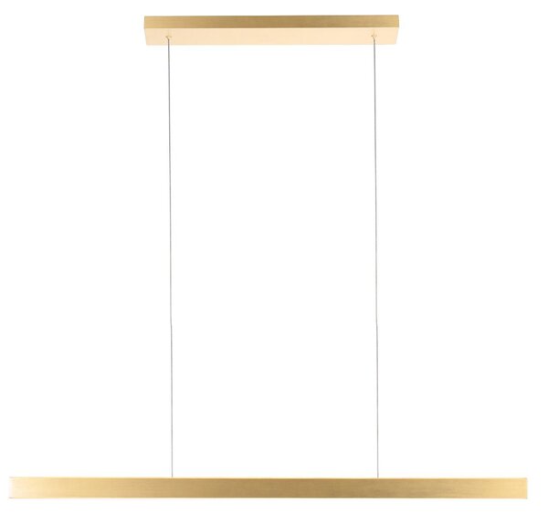 Lampada a sospensione - oro - BrightLine - plastica metallo - grande lampada da tavolo da pranzo - LED - 4202GO - Mexlite
