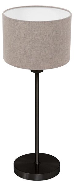 Lampada da tavolo - grigio nero - NOOR - metallo tessile - lampada da comodino - E27 - 4426ZW - Mexlite