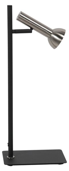 Lampada da tavolo - acciaio nero - Kora - metallo - lampada da scrivania - GU10 - 4730ST - Mexlite