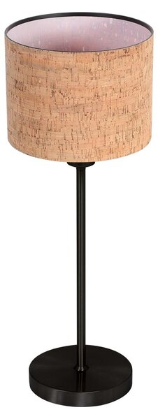 Lampada da tavolo - naturale nero - NOOR - metallo tessile - lampada da comodino - E27 - 4422ZW - Steinhauer