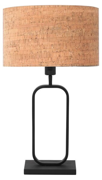 Lampada da tavolo - nero - Stang - metallo tessile - lampada da comodino - E27 - 4805ZW - Steinhauer