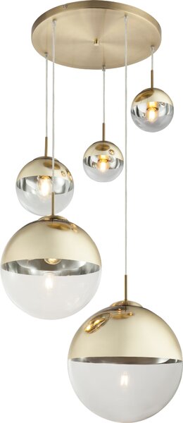 Globo Lighting lampada a sospensione in metallo color oro, 3x E27