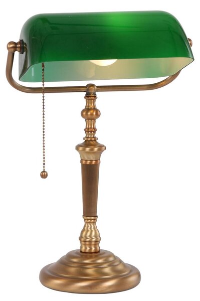 Lampada da tavolo - bronzo - Ancilla - vetro metallo - lampada da scrivania - E27 - 6185BR - Steinhauer