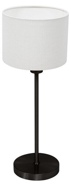 Lampada da tavolo - bianco nero - NOOR - metallo tessile - lampada da comodino - E27 - 4425ZW - Mexlite