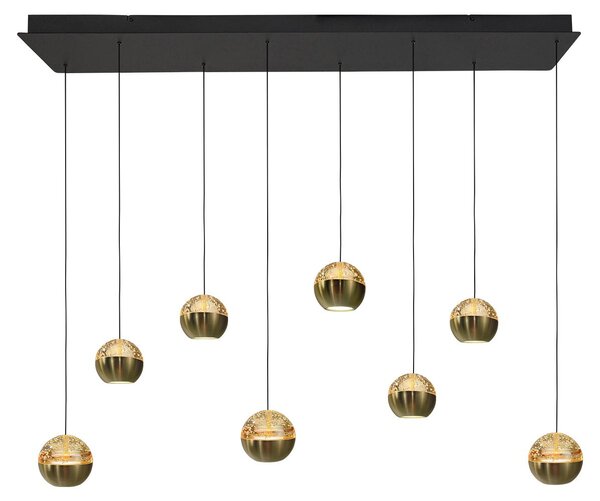 Lampada a sospensione - ottone - BELLUNO - vetro metallo - lampada di design - LED - 4592ME - Steinhauer Exclusive