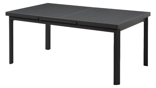 Tavolo da giardino allungabile antracite in alluminio L. 180/240 cm - NAURU
