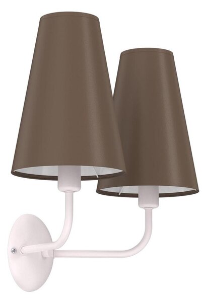 Applique da parete TORTOLA 2xE14/15W/230V marrone/crema