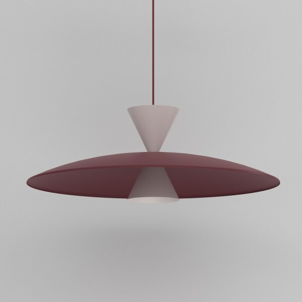 Lampada sospesa a cavo MISTIC 1xGX53/15W/230V bordeaux